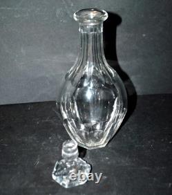 BACCARAT Carafe ancienne Malmaison en cristal taillé à côte plate Harcourt 21cm