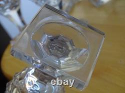 BACCARAT LE CREUSOT 6 ANCIENS VERRES A VIN BLANC APERITIF CRISTAL 19 EME 11,2 cm