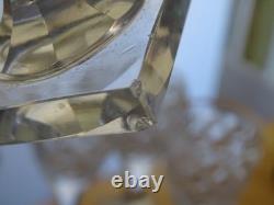 BACCARAT LE CREUSOT 6 ANCIENS VERRES A VIN BLANC APERITIF CRISTAL 19 EME 11,2 cm