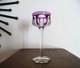 BACCARAT Malmaison 1 verre vin rhin ancien cristal doublé coloré violet 19 cm
