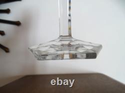 BACCARAT Malmaison 1 verre vin rhin ancien cristal doublé coloré violet 19 cm