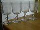 BACCARAT RARE 4 ANCIENS VERRES APERITIF CRISTAL GRAVURE PAON ht 10,5 cm 19 EME