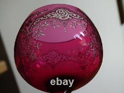 BACCARAT RARE ANCIEN VERRE A VIN DU RHIN ROEMER CRISTAL MODELE MEDICIS 19,5 cm