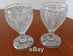 BACCARAT. Verres Anciens Cristal Modèle MARABOUT 1833. MARABOUT Vintage Glasses