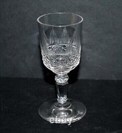 BACCARAT lot 6 verres à liqueur ancien en cristal taillé diamant jeux orgue 19e