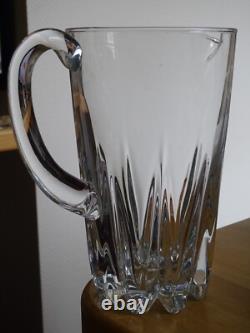 BAYEL 1 ANCIEN BROC CRUCHE PICHET A JUS CRISTAL MODELE VILLARI ht 20 cm