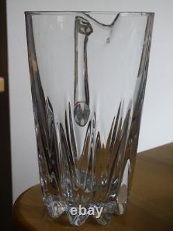 BAYEL 1 ANCIEN BROC CRUCHE PICHET A JUS CRISTAL MODELE VILLARI ht 20 cm
