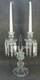 (B) Magnifique Ancien Grand Chandelier Bougeoirs Cristal Baccarat Sign&eacute; Top+++