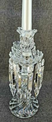 (B) Magnifique Ancien Grand Chandelier Bougeoirs Cristal Baccarat Signé Top+++