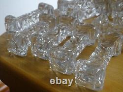 Baccarat 11 Anciens Portes Couteaux Cristal Mouler Rosaces Multiples Fin 19 Eme