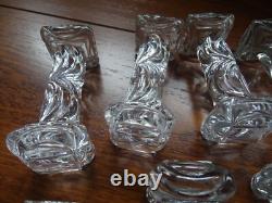Baccarat 12 Anciens Portes Couteaux Cristal Mouler Modele Draperie Fin 19 Eme