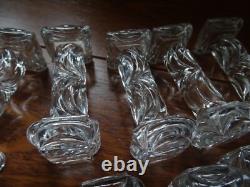 Baccarat 12 Anciens Portes Couteaux Cristal Mouler Modele Draperie Fin 19 Eme