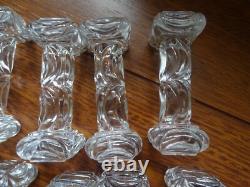 Baccarat 12 Anciens Portes Couteaux Cristal Mouler Modele Draperie Fin 19 Eme