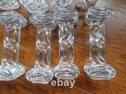 Baccarat 12 Anciens Portes Couteaux Cristal Mouler Modele Draperie Fin 19 Eme