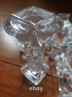 Baccarat 12 Anciens Portes Couteaux Cristal Mouler Modele Draperie Fin 19 Eme