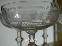 Baccarat 4 Anciennes Coupes A Champagne Cristal Modele Chanel 3458