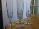 Baccarat 4 Anciennes Flutes A Champagne Cristal Modele Richelieu
