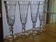 Baccarat 4 Anciennes Flutes Champagne Cristal Tailer Graver Style Niii 19 Eme