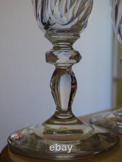 Baccarat 4 Anciennes Flutes Champagne Cristal Tailer Graver Style Niii 19 Eme