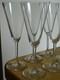 Baccarat 6 Anciennes Flutes A Champagne Fin Cristal Ligne Sobre Circa 1950