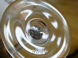 Baccarat 6 Anciennes Flutes A Champagne Fin Cristal Ligne Sobre Circa 1950