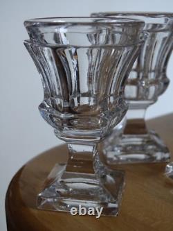 Baccarat 6 Anciens Petits Verres Pour Cave Liqueur Cristal Nap III 19 Eme