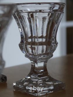 Baccarat 6 Anciens Petits Verres Pour Cave Liqueur Cristal Nap III 19 Eme
