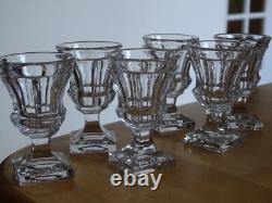 Baccarat 6 Anciens Petits Verres Pour Cave Liqueur Cristal Nap III 19 Eme