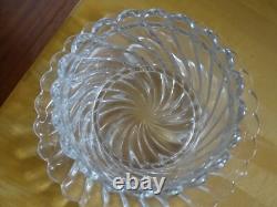 Baccarat Ancien Beurrier Confiturier Cristal Mouler Modele Bambou Signer