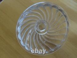 Baccarat Ancien Beurrier Confiturier Cristal Mouler Modele Bambou Signer