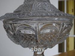 Baccarat Ancien Pot Compotier Ou Drageoir Cristal Mouler Modele Marabout 1840
