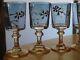 Baccarat Ancien Service A Liqueur En Cristal Modele Emailler Et Iriser 1900