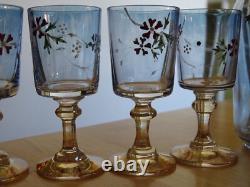 Baccarat Ancien Service A Liqueur En Cristal Modele Emailler Et Iriser 1900