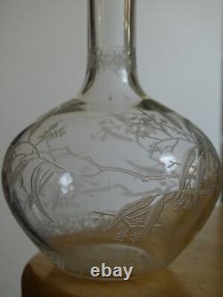 Baccarat Ancienne Carafe A Liqueur Cristal Modele Mimosa