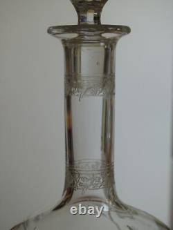 Baccarat Ancienne Carafe A Liqueur Cristal Modele Mimosa
