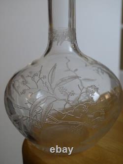 Baccarat Ancienne Carafe A Liqueur Cristal Modele Mimosa