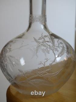 Baccarat Ancienne Carafe A Liqueur Cristal Modele Mimosa