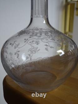 Baccarat Ancienne Carafe A Vin En Cristal Modele Louis XV Epoque 1920