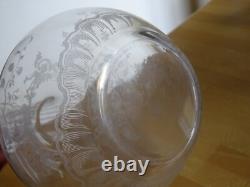 Baccarat Ancienne Carafe A Vin En Cristal Modele Louis XV Epoque 1920