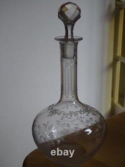 Baccarat Ancienne Carafe A Vin En Cristal Modele Louis XV Epoque 1920