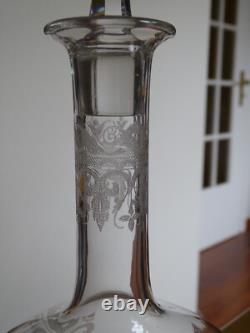 Baccarat Ancienne Carafe A Vin En Cristal Modele Ostende 1920