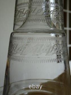 Baccarat Ancienne Carafe De Nuit Verre Cristal Modele Grecque Inclinee