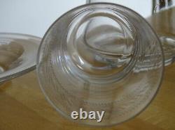 Baccarat Ancienne Carafe De Nuit Verre Cristal Modele Grecque Inclinee
