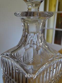 Baccarat Ancienne Carafe Pour Cave A Liqueur En Cristal Tailler 19 Eme