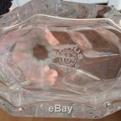 Baccarat Ancienne Carafe en cristal à Cognac modèle Camus Forme feuille de houx