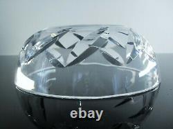 Baccarat / Ancienne Grand Coupe Saladier En Cristal Taille Diamant Signée