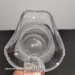 Baccarat Carafe Broc Cristal Pichet Ancien A Glace Soufflé Décors Gravé 30 cm