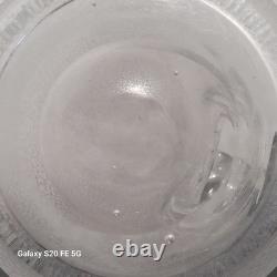 Baccarat Carafe Broc Cristal Pichet Ancien A Glace Soufflé Décors Gravé 30 cm