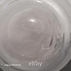 Baccarat Carafe Broc Cristal Pichet Ancien A Glace Soufflé Décors Gravé 30 cm