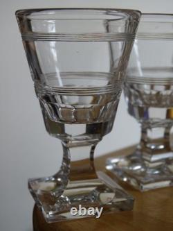 Baccarat Cristal 4 Anciens Petits Verres Pour Cave Liqueur Nap III 19 Eme